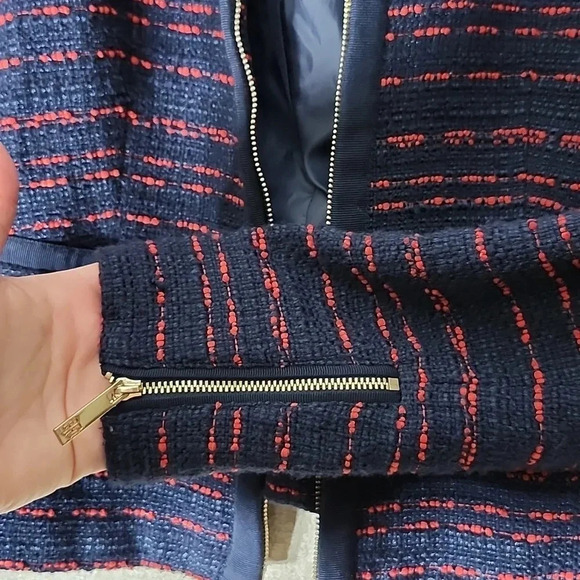 Tommy Hilfiger Red Blue Striped Zip Jacket 2 - Picture 5 of 7